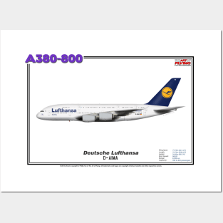 Airbus A380-800 - Deutsche Lufthansa (Art Print) Posters and Art